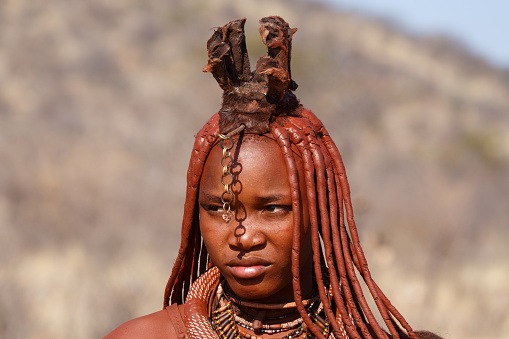 Himba women do take bath only once