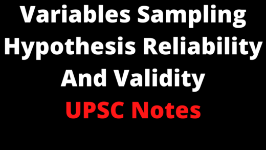 Variables Sampling Hypothesis Reliability And Validity