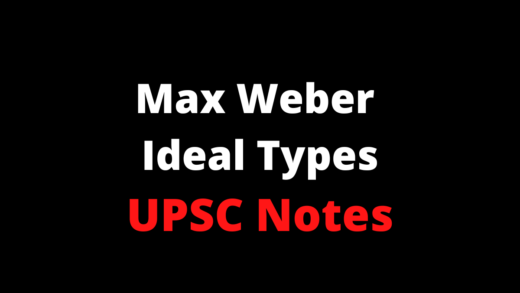 Max Weber Ideal Types