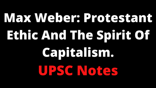 Max Weber Protestant Ethic And The Spirit Of Capitalism.