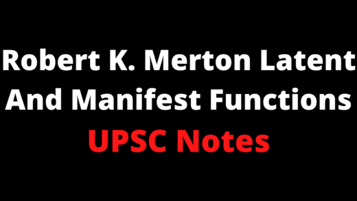 Robert K. Merton Latent And Manifest Functions